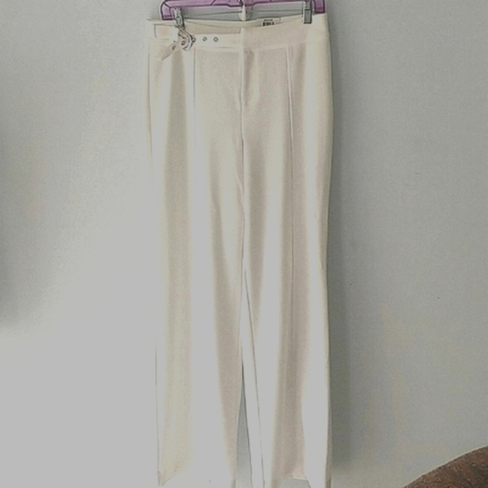 INC Heritage Wide Leg Bright White Pants Size 6 - Picture 2 of 7
